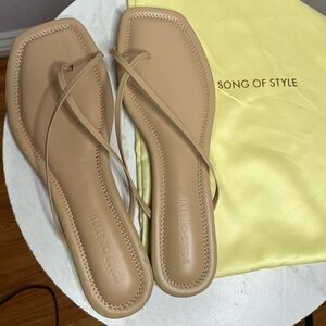 Song of Style Nude Sandals- New w/ dustbag! Retail: $158- Size 10.5
